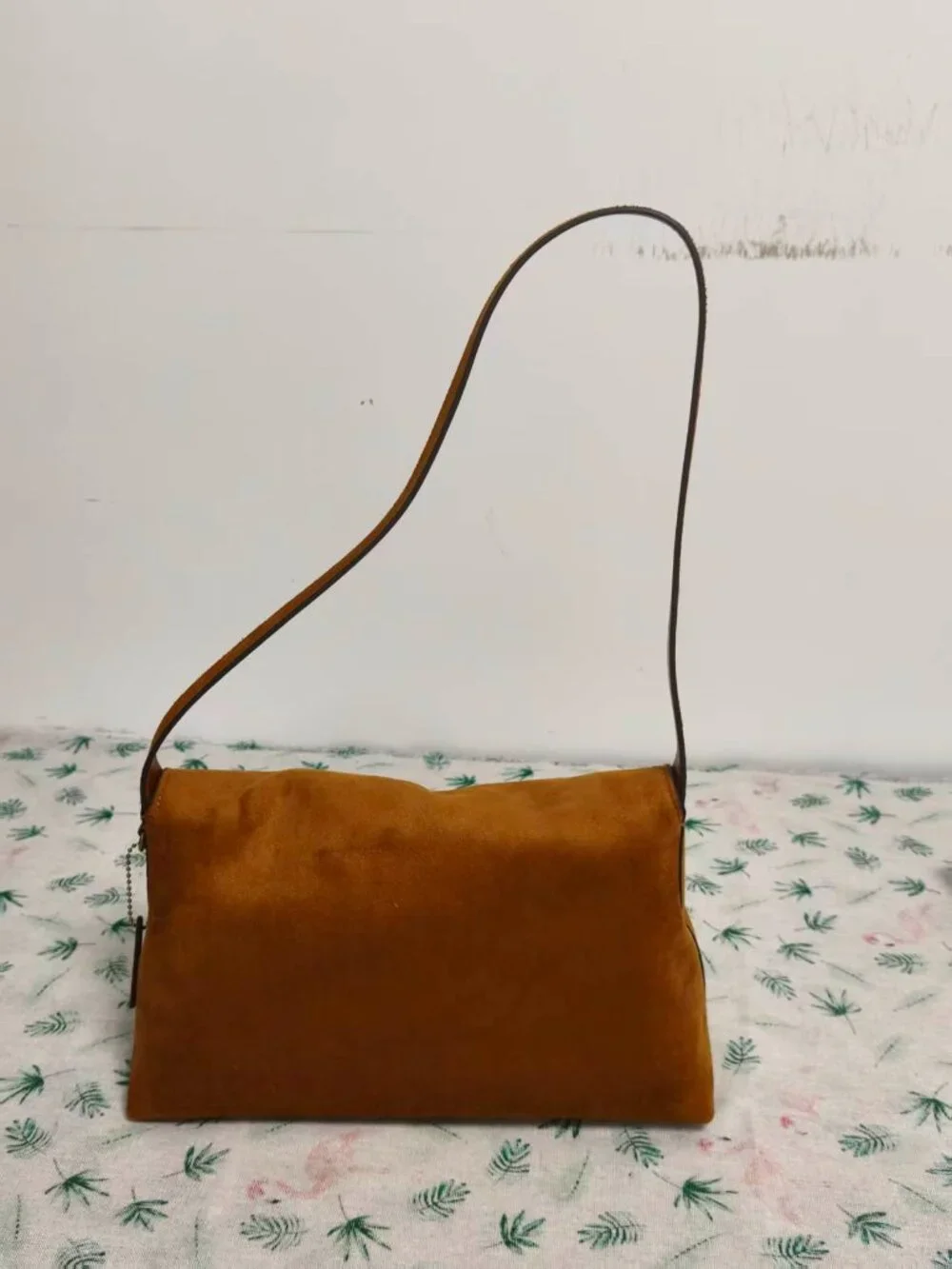 COACH Eliza Suede Flap Shoulder Bag, Brown